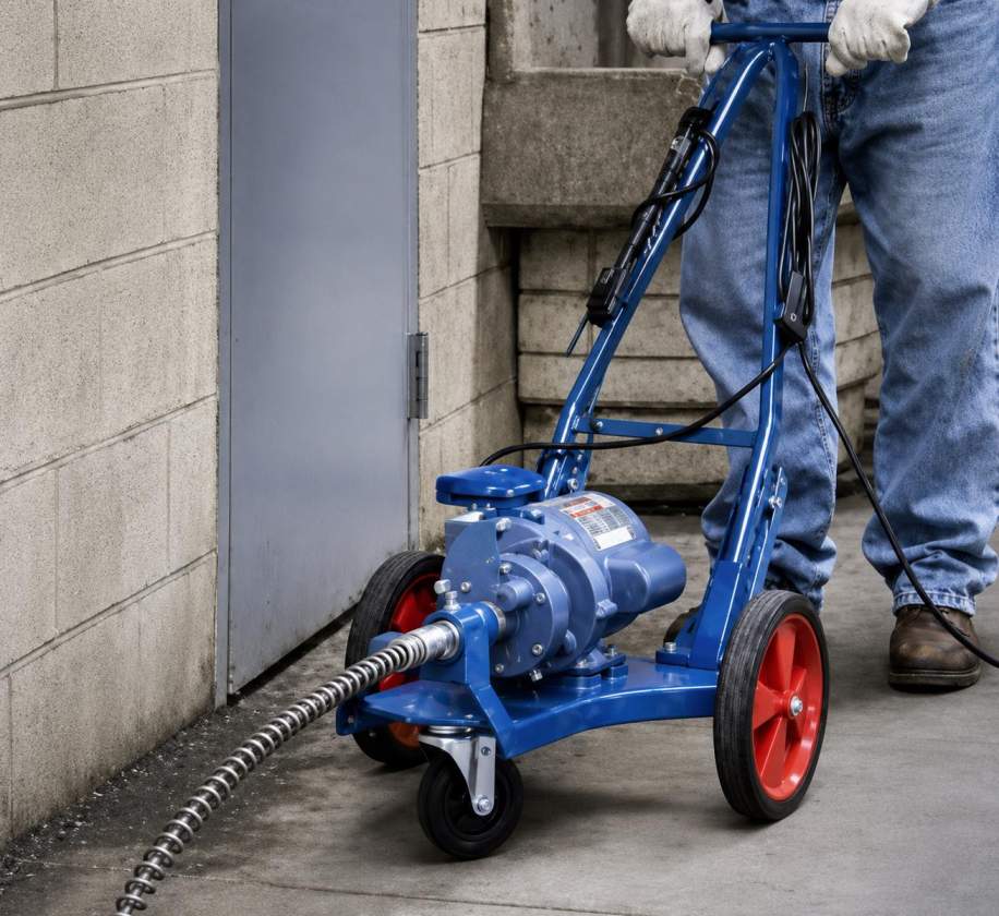 Professional plumber fixing bathroom drain leakage
